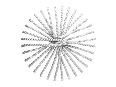 Sznurek skręcany / nylonowy / 2mm / biały / 4m