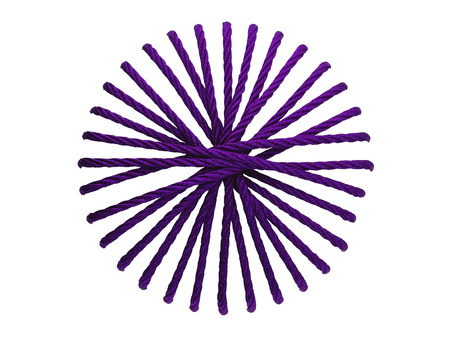 Sznurek skręcany / nylonowy / 3mm / purpurowy / 4m
