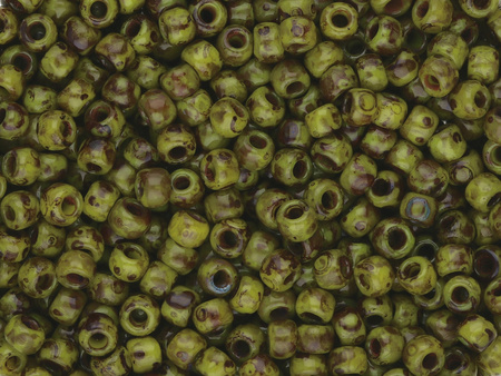 TOHO™ / Round 11/0 / HYBRID Opaque Picasso / Dandelion / 10g / ~1100szt