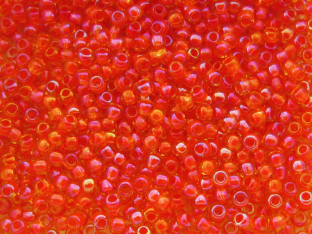 TOHO™ / Round / 11/0 / Inside Color Lt Topaz / Hyacinth Lined / 10g / ~1100szt