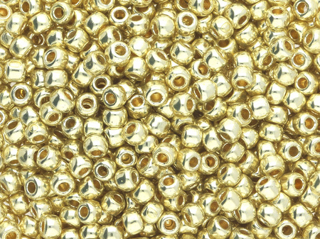 TOHO™ / Round 11/0 / PermaFinish Galvanized / Yellow Gold / 10g / ~1100szt