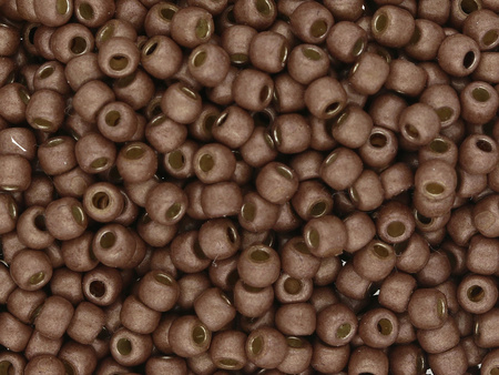 TOHO™ /  Round / 11/0 / Permafinish - / Matte Galvanized Almond / 10g / ~ 1100szt