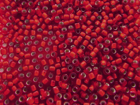 TOHO™ / Round 11/0 / Silver Lined Frosted / Ruby / 10g / ~1100szt