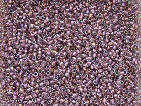 TOHO™ / Round 15/0 / Inside Color / Crystal/Rose Golden Lined / 10g / ~1400szt