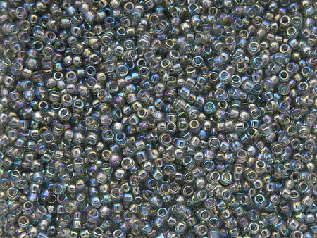 TOHO™ / Round 15/0 / Transparent Rainbow / Black Diamond / 10g / ~1400szt