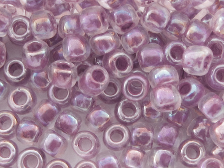 TOHO™ / Round 6/0 / Inside Color Rainbow Crystal / Strawberry Lined / 10g / ~160szt