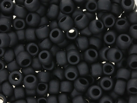 TOHO™ / Round / 6/0 / Opaque Frosted / Jet / 10g / ~160szt