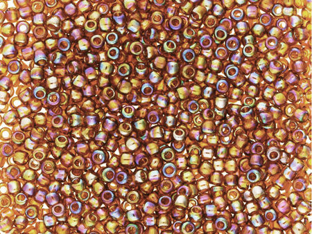 TOHO™ / Round 6/0 / Transparent-Rainbow / Topaz  / 10g / ~160szt