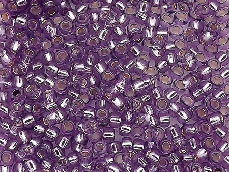 TOHO™ / Round / 8/0 / Silver Lined / Lt Grape / 10g / ~410szt