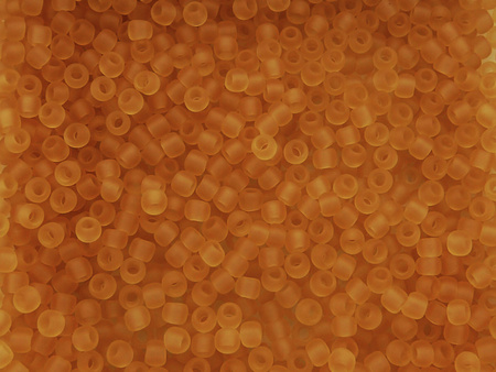 TOHO™ / Round 8/0 / Transparent-Frosted / Dark Topaz / 10g / ~410szt