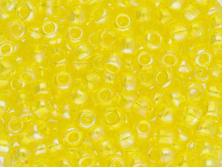 TOHO™ / Round 8/0 / Transparent-Rainbow / Lemon / 10g / ~410szt