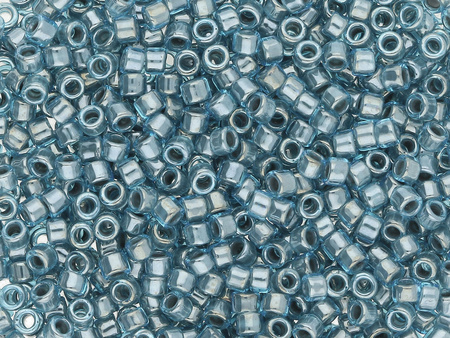 TOHO™ / Treasure 11/0 / Gray Lined / Lt Aqua / 5g / ~960szt